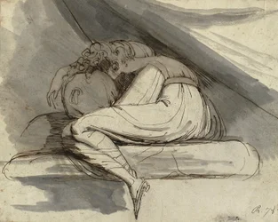 Zittende Vrouw, Opgerold, na 1778