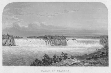 Watervallen van Niagara, midden 19e eeuw