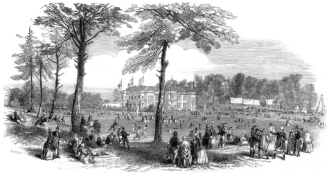 Plaats, Temperance, en Bond van Universele Broederschap festival, Hartwell, Buckinghamshire, 1851