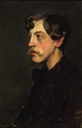 Portret van de dichter Camille Mauclair 1872-1945, ca. 1895