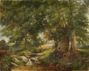 Een Forelbeek bij Worcester, 1866