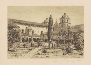 Tuin, Missie Santa Barbara, 1888