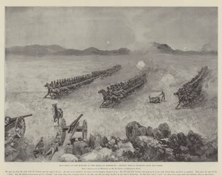 Klip Drift op de ochtend van de bevrijding van Kimberley, Generaal French veegt de vijand opzij