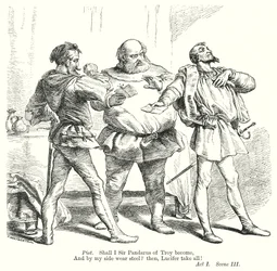 De vrolijke vrouwen van Windsor (gravure)