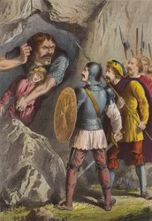 Reus Slay-Good en Zwakzinnig (chromolitho)