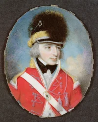 Miniatuur van een onbekende officier, c.1797