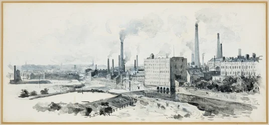 Lower Broughton vanaf de Crescent, Salford