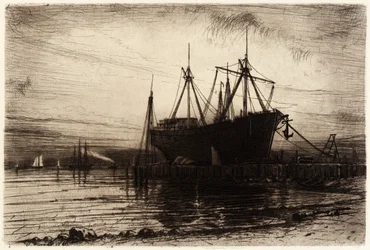 Zonsondergang, Gowanus-baai