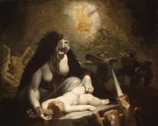 De nachtelijke heks bezoekt Laplandse heksen, 1796