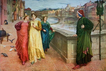 Dante en Beatrice, 1883, 1912.