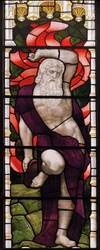 Evesham, All Saints, James Powell & Sons, Henry Holiday, Mozes