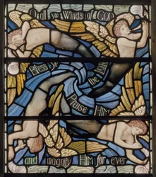 O Alle Winden van de Goden, Benedicite Raam (detail)