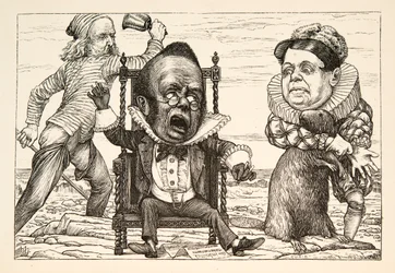 Zo groot was zijn schrik dat zijn vest wit werd, pub. 1876