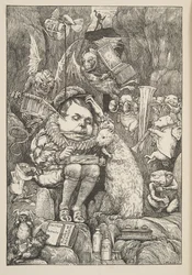 De bever bracht papier, portfolio en pennen