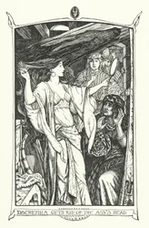 Dschemila raakt het ezelskop kwijt (gravure)