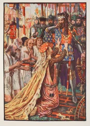 Edward III in Calais, illustratie uit 