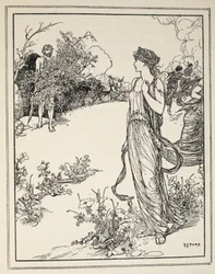 Hoe Odysseus Nausicaa ontmoette, uit 