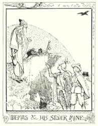 Illustratie voor De Pelgrimstocht door John Bunyan (litho)