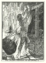 Illustratie voor De Pelgrimstocht door John Bunyan (litho)