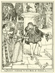 Jeannes onbeleefdheid tegen de hertog van Kleef