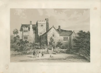 Throwley Hall: lithotint
