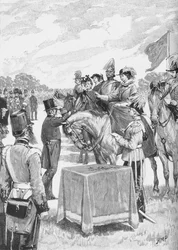 De Koningin Voorzit bij de Eerste Uitreiking van het Victoria Cross, ca. 1890