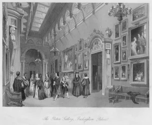De schilderijengalerij, Buckingham Palace, ca. 1841