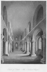Tower of London - De Normandische kapel, ca. 1841