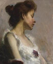 Portret van de vrouw van de kunstenaar