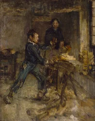 Studie voor de Jonge Klompenmaker, ca. 1895