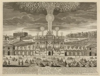 Vuurwerk na Aix la Chapelle