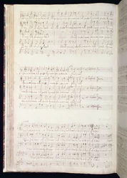 Man die uit een vrouw is geboren, pagina uit een volume van Engelse Anthems gecomponeerd en geschreven door Henry Purcell
