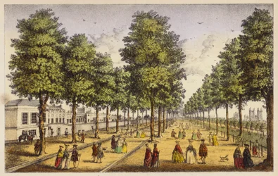 Het Koninklijk Paleis van St James naast het park, Londen