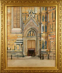 De zuidelijke deur van de Duomo, Florence, Italië