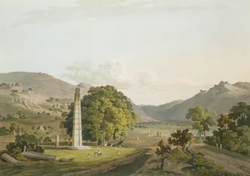 De Obelisk bij Axum, gegraveerd door Daniel Havell, 1809
