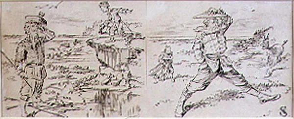 De Ongeduldige Golfer, illustratie uit 