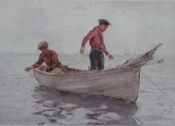 Jongens die Vissen bij Newlyn