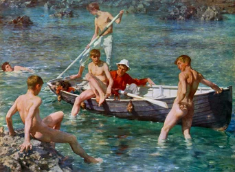 Robijn, goud en malachiet, 1902, 1912