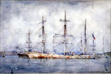 Schoener voor Anker