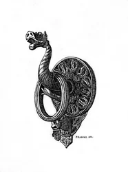Deurklopper, laat 14e eeuw, 1843