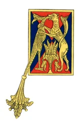 Initiaal letter A, 12e eeuw, 1843
