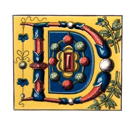 Initiaal letter D, 15e eeuw, 1843