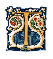 Initiaal letter T, 1843