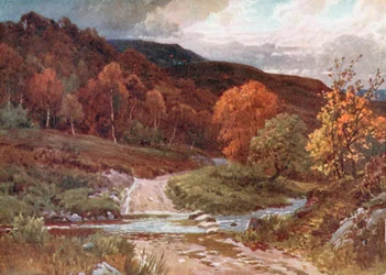 In Glenfinals, Perthshire (kleurenlitho)