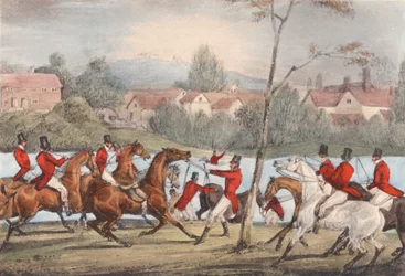 Mytton zwemt de Severn bij Uppington Ferry, Hij die zichzelf een sportman noemt, laat hem mij volgen!