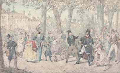 Illustratie bij R.S. Surtees’, „Jorrocks’s Jaunts and Jollities”: ‘Mr. Jorrocks verbreekt de banden met de man uit Yorkshire’