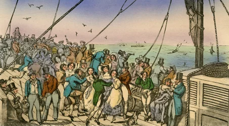De genoegens van een Margate stoomboot, 1838
