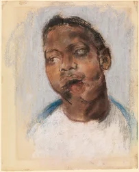 Portret van een Gewonde Soldaat voor Behandeling