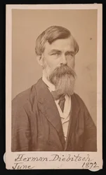 Portret van Herman Henry Diebitsch