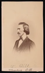 Portret van Theodore Nicholas Gill 1837-1914, tussen 1865 en 1870